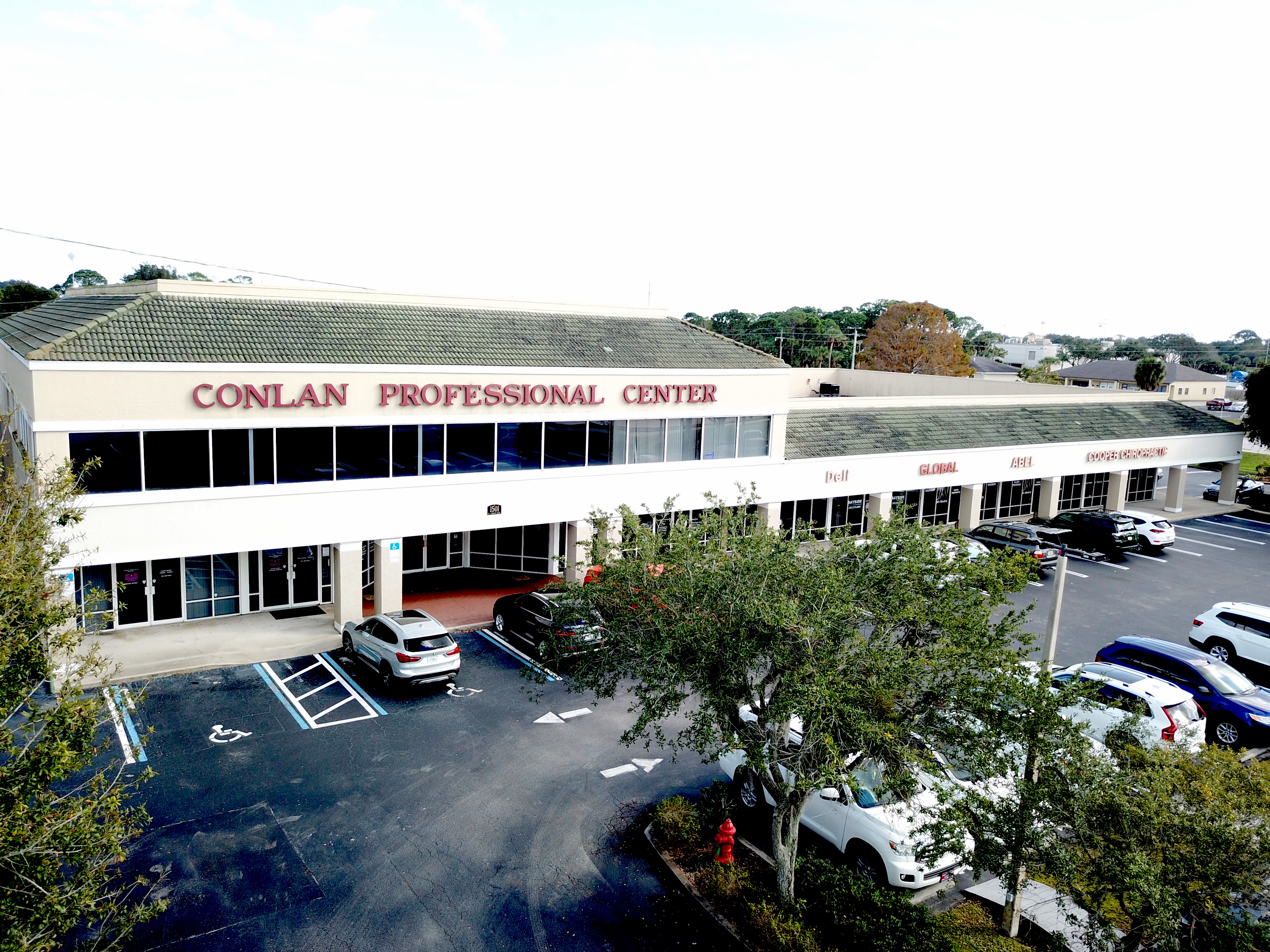 Drone Photo of Full Front of Conlan Building